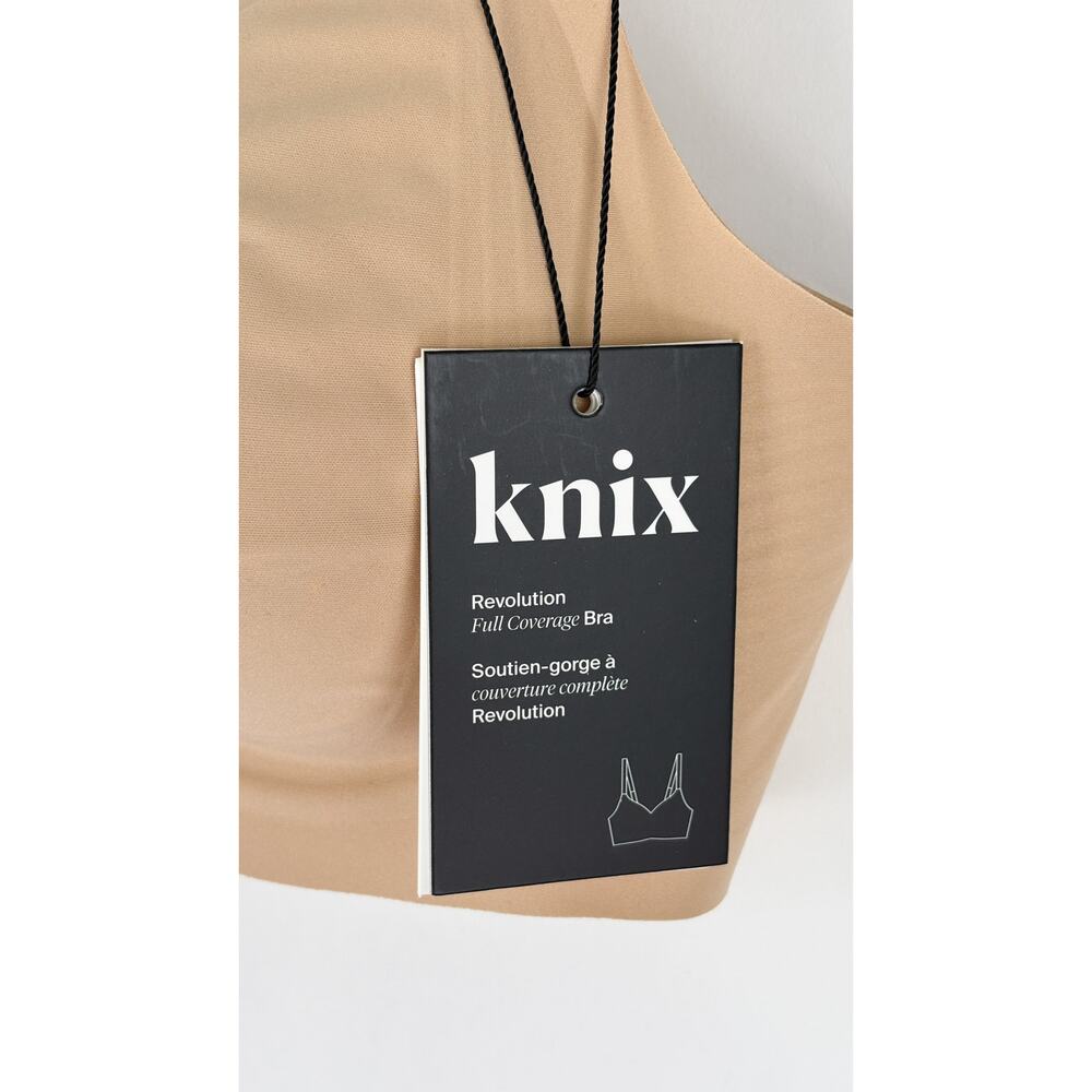 Knix Revolution Full Coverage Bra Warm Sand Womens Size M+ Medium+ New Wireless - Picture 5 of 12